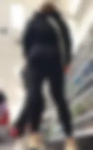 2 pretty thick ass asians in yoga pants upshotted at Target