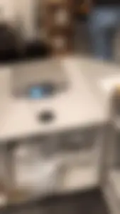 1st Post: Curly Hair Ass in jeans using the computer