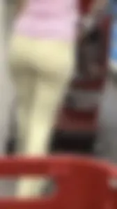 Sexy pawg in yellow leggings with VTL