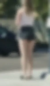 Fastshooter Post 11 - College girl In cheeky shorts / Nice legs