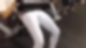 Sexy brunette gym girl in different leggings with a nice ass