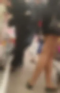 Girl in a Short Dress and Flats Hot Legs Store Creepshots