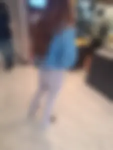 Cute girl in white leggings  (first OC)