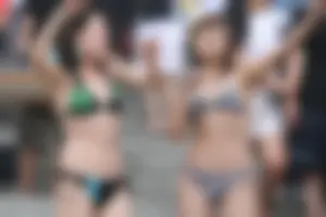 Boryeong Mud Fest 2008 girls mostly in bikinis