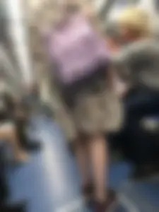 Skinny Legs in Subway Train Candid