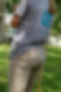 Hot Bubble Ass in White Tight Pants Street Closeup Creepshot