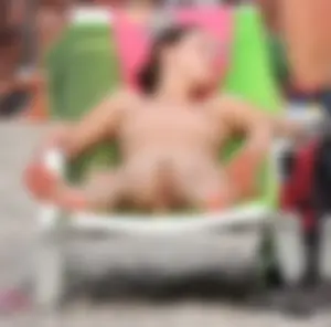 Nude beach and topless girls