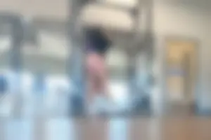 Tall gym brunette in tight pink shorts, part 2