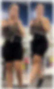 Curvy Foreign PAWG blck spandex shorts