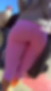 Hot Ass with VPL and Thin Long Legs in Short Pink Rights on the Street Creepshots Gallery