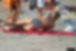 Beach voyeur girls in bikinis, thongs and topless