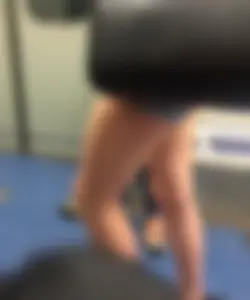 Hot Legs in Denim Mini Shorts Subway Train Candids