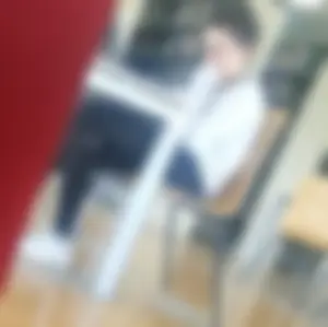 Cute Teen Candid Girl in Sport Leggings Sitting With Crossed Legs at the Library Creepshots