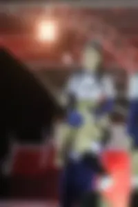 Bunch of athletic Thai cheerleaders at a competition