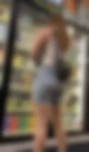 Hottie in liquor store