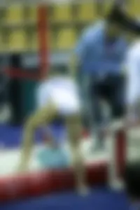Candid gymnastics girls