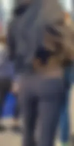 Hot Blonde in ALO at airport (with face)
