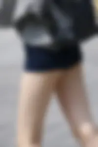 Candid skinny Chinese asses in shorts