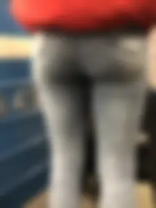 Perfect Ass in Tight Jeans Subway Closeup Creepshots