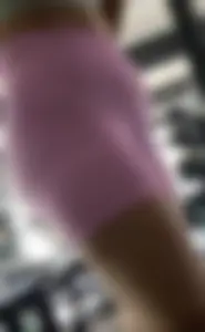 Pink shorts sexy HUGE toe