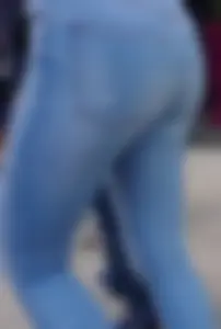 Redhead fresh tight ass in bright jeans