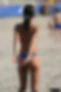 Beach voyeur girls in bikinis, thongs and topless
