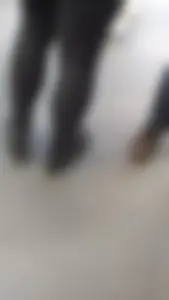 Girl wearing a black skirt over her leggings