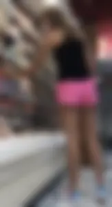 Leggings and shorts while running errands