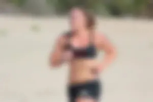 Lifeguard tournament girls on the beach
