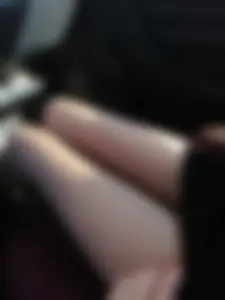 Slim Legs in Pantyhose And a Skirt Car Creepshot