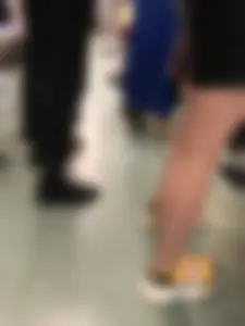 Cute Tattooed Girl in Leather Skirt Subway Train Creepshots Gallery