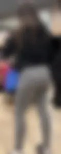 Teen in Grey VPL Leggings Great Ass