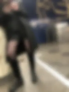 Hot subway candid chick in boots and black pantyhose