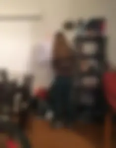 Cute candid teen wearing tight pants home creepshot