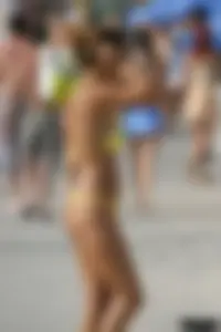 Beach voyeur girls in bikinis, thongs and topless