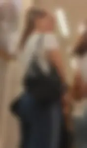Cute teen in jeans busted me