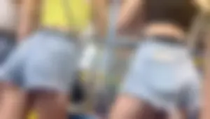 Trio of teen ass with their cheeks out