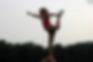 Candid cheerleaders