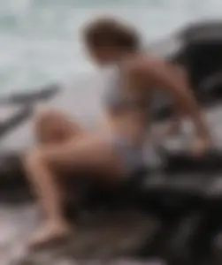 Two thick bikini teens at the beach