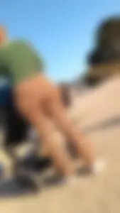 Absurdly Fat Ass Mom In Brown Spandex BBW (OC)