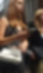 Cute street teen in tight black jeans, hot booty creepshots