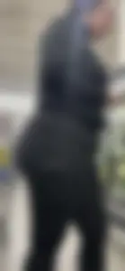Chic magically reveals VPL with a sweet deep bendover‼️