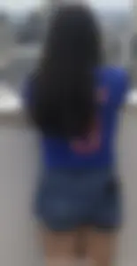 Booty in shorts, creepshot on the roof