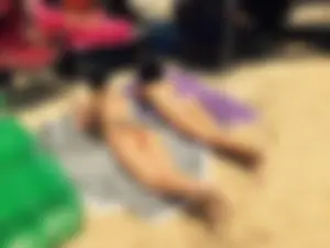 Candid beach and bikini babes