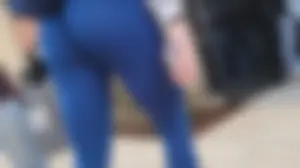 BLUE SKIN TIGHT LEGGINGS SKINNY BABE