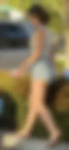 Sexy target parking lot teens big tits nice ass short shorts