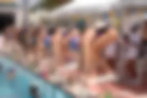 Group of teen and early 20's swimmers
