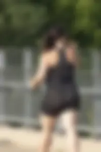 PAWG in see through shorts