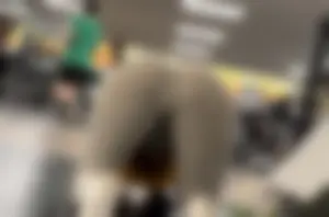 One of my best Latina gym caps of all time. Grey leggings bendover doggy position