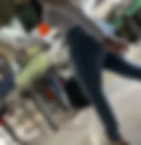 Latina hottie at flea market . Great ass nice tits wearing jeans. OC